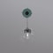 Ekena Millwork Attica PVC Medallion (Canopies up to 4 1/8"), 10"OD x 3 1/2"ID x 3/4"P, Metallic Sea Mist CMP10ATFSM - alternate 7